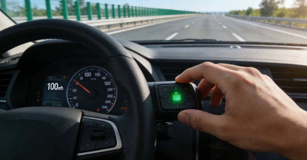 Cruise at a constant speed on the highway