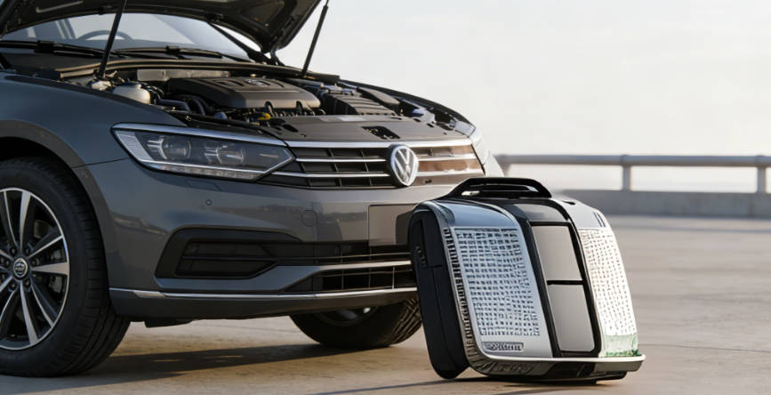 Park your car on level ground and let the engine cool