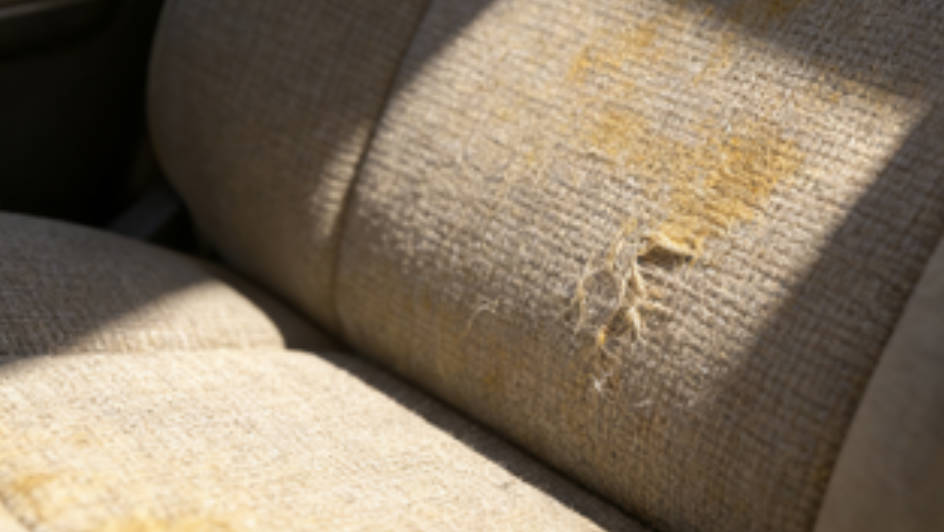 Car interior sun damage